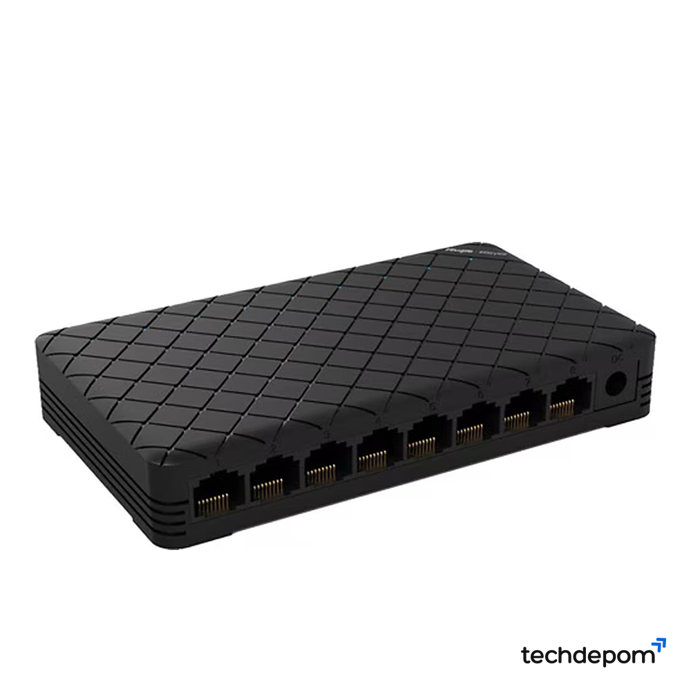 Reyee RG-ES08G-L 8 Portlu, 10/100/1000 Gigabit, Tak Çalıştır Switch, Plastik Kasa