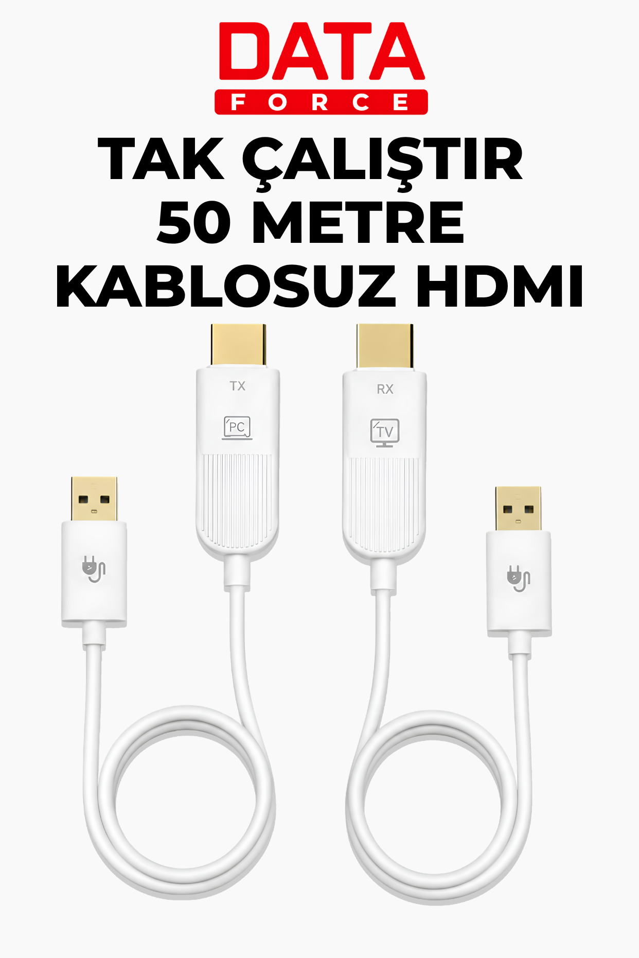DATAFORCE KABLOSUZ GÖRÜNTÜ AKTARICI 50M MESAFE