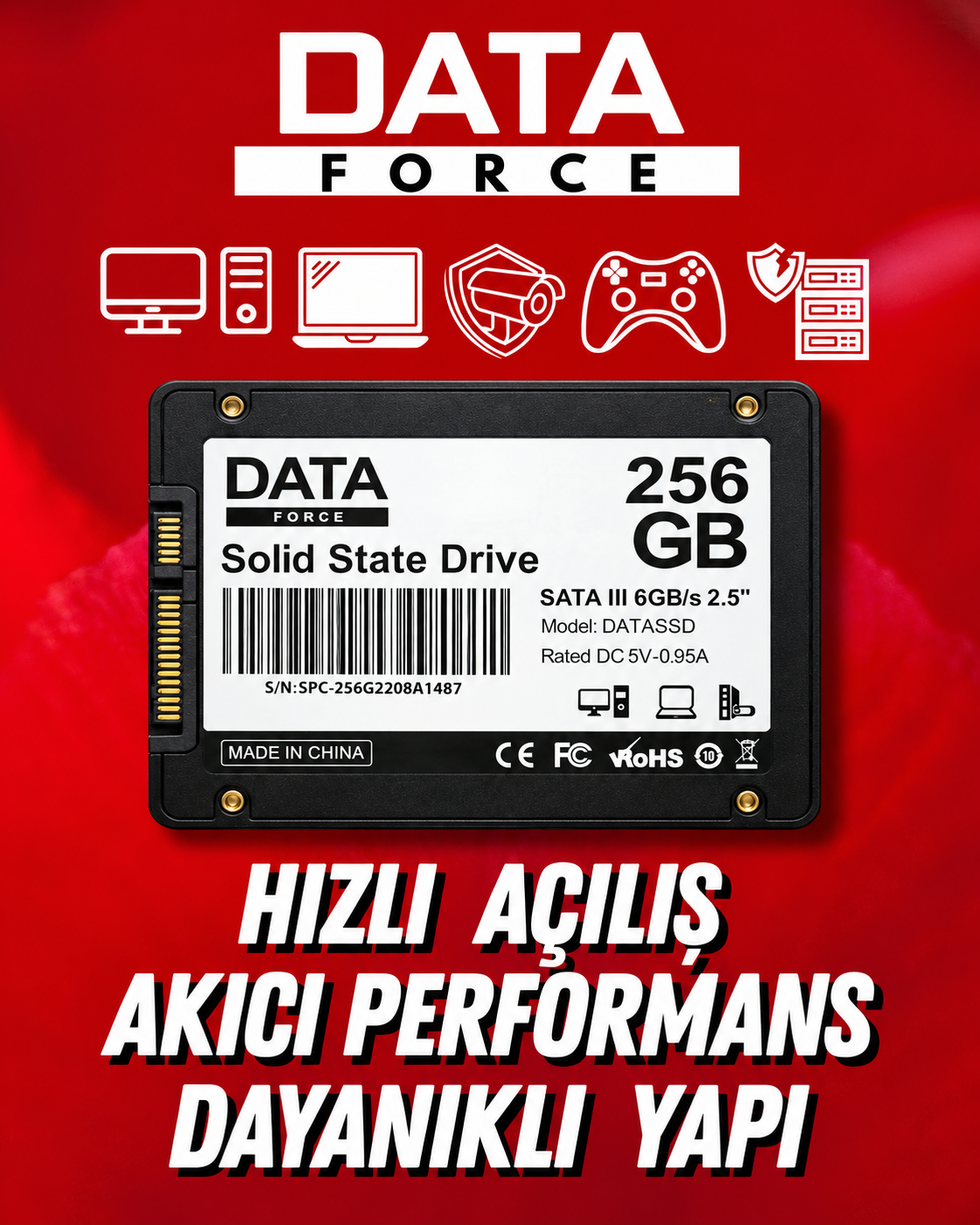 DATAFORCE 256GB SATA3 SSD HARDDİSK DATAFORCE 256GB SATA3 SSD HARDDİSK
