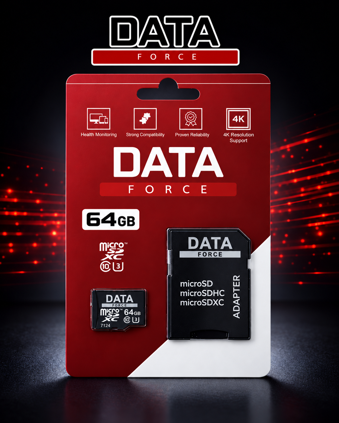 DATAFORCE 64GB U3 HAFIZA KARTI  7/24